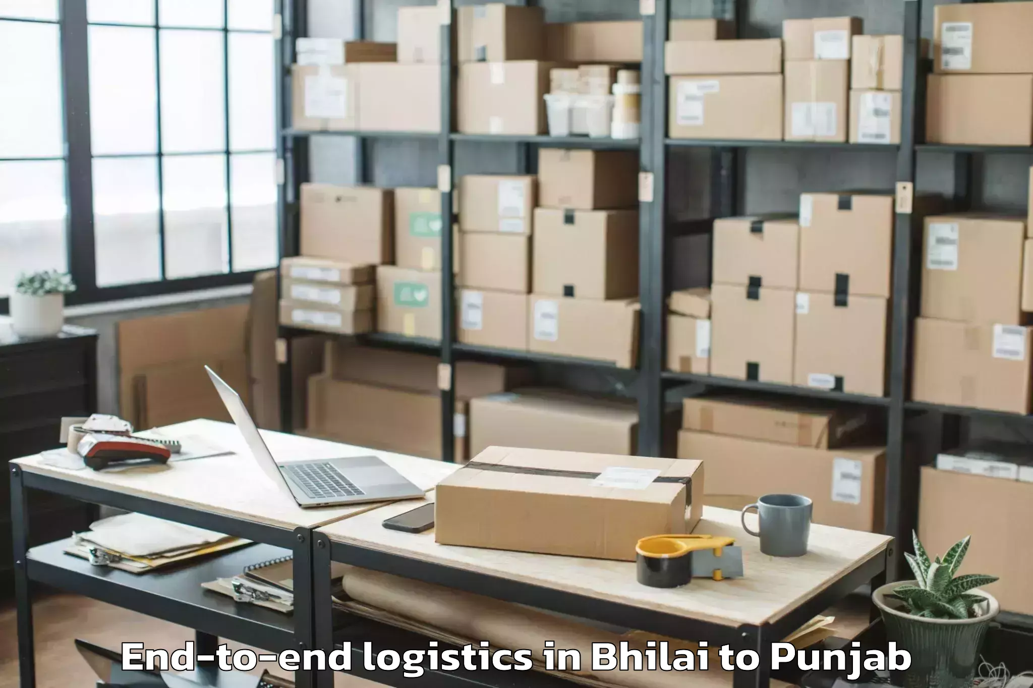 Easy Bhilai to Ludhiana East End To End Logistics Booking